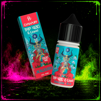 THP420 Líquido Jealousy 1500mg (Canapuff): ciruela dulce y notas florales con fondo kush. Testado en laboratorios acreditados según fabricante.