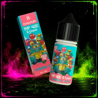 THP420 Líquido Original Z 1500mg (Canapuff): bayas dulces, uva oscura y pomelo rosado con final terroso. Testado según fabricante.